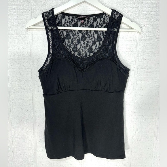 Victoria’s Secret sleeveless lace top black size S - Picture 1 of 9